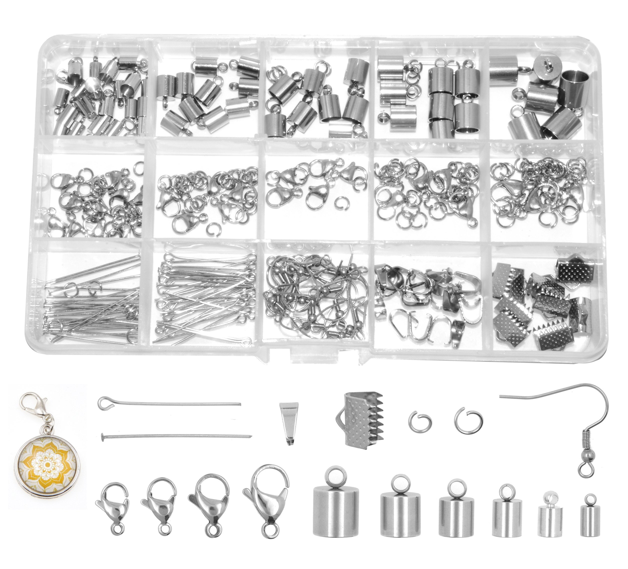 Amazon.com: Mandala Crafts Stainless Steel Leather Cord End Caps